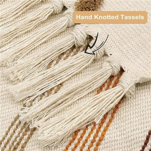 NEW Boho Geometric Area Rug - Picture 5 of 6